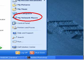 My Network Places in Start Menu